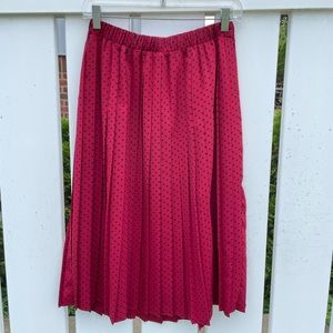 Anthropologie Pleated Midi Skirt